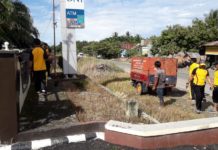 ” Cara Cegah Corona Virus Polsek Baras Laksanakan Giat Pembersihan Polsek “