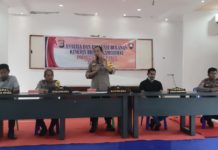 Kapolres Mamuju Utara Tekankan Untuk Beri Contoh kepada masyarakat Antisipasi Corona.