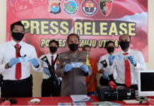 Polres Mamuju Utara, Press Release Uang Palsu(Upal) Hasil Tangkapannya