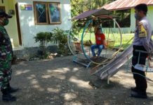 Bhabinkamtibmas Desa Kalola Edukasi Bagi ODP Yang Dikarantina.