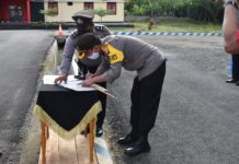 Akbp Leo Pimpin Sertijab Waka Polres Mamuju Utara.