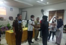 Kasat Intelkam Hadiri Pelantikan & Pengambilan Sumpah Sekretariat PPK Se Kabupaten Pasangkayu.