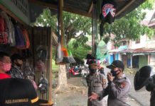 Kapolsek Baras Bersama Muspika Himbau Masyarakat Jelang New Normal.