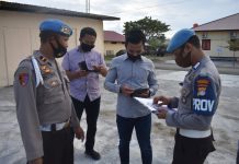Si Propam Polres Pasangkayu Pastikan Personil Lengkap Sebelum Ops.Patuh Siamasei 2020.