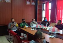Kapolres Pasangkayu Hadiri Rapat Penyusunan Perbup tentang Penerapan Protokol Kesehatan di Pasangkayu.