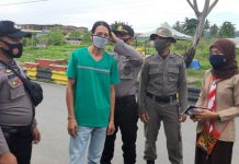 Polres Pasangkayu bersama Satpol PP Laksanakan Ops.Yustisi Di Pantai Tanjung Babia.