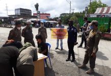 Polres Pasangkayu dan Sat Pol PP Jaring 23 Warga yang tidak menggunakan Masker.