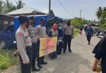 Polsek Bambalamotu Melaksanakan Ops.Yustisi di Pasar Rakyat Bambalamotu.