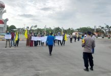 Polres Pasangkayu Kawal Aksi Damai PMII Untuk Pilkada Damai.