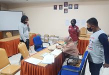 Polres Pasangkayu Perketat Penjagaan Setelah Surat Suara Di Sortir Dan Dilipat.