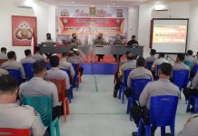 Kapolres Pasangkayu : Personil Polri Harus mengetahui Situasi TPS sebelum Hari Pencoblosan.