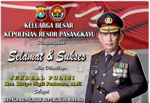 Keluarga Besar Kepolisian Resor Pasangkayu Mengucapkan Selamat & Sukses Atas Dilantiknya JENDERAL POLISI Drs.Listyo Sigit Prabowo, M.Si Sebagai Kepala Kepolisian Republik Indonesia