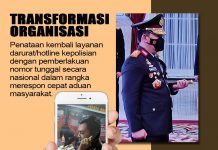 Penataan kembali layanan darurat /hotline kepolisian dengan pemberlakuan nomor tunggal secara nasional dalam rangka merespon cepat aduan masyarakat