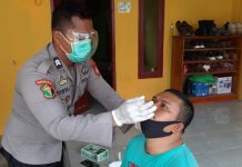 Urkes Polres Pasangkayu Rapid Antigen Personil yang Isolasi Mandiri.