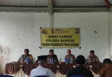 GIAT JUM’AT CURHAT POLSEK SARUDU POLRES PASANGKAYU POLDA SULAWESI BARAT*