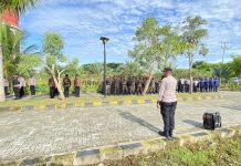 Polres Pasangkayu Terjunkan Puluhan Personel Guna Amankan Muswil Muhammadiyah III Sulbar.