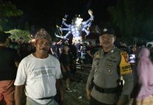 Pengamanan Parade Ogoh-ogoh Menyambut Hari Raya Nyepi Di Desa Lilimori Pasangkayu