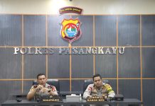 Evaluasi Kinerja Jajaran, Wakapolres Pasangkayu Pimpin Anev Mingguan