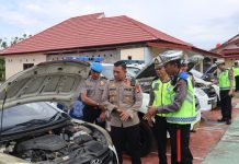 Waka Polres Pasangkayu Melakukan Mengecekan Randis dan Kelengkapan Identitas Personel Sat Lantas