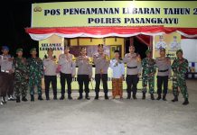 apolda Sulbar Apresiasi Kesiapan Pengamanan Polres Pasangkayu Jelang Idul Fitri
