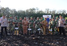 Kapolres Pasangkayu beserta PJU, Hadir dalam Kegiatan Puncak Penanaman Mangrove Nasional Serentak Seluruh Indonesia.