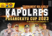 Meriahkan HUT Bhayangkara Ke 77, Polres Pasangkayu Gelar Kejuaraan Bola Voli Kapolres Cup