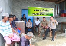 Silaturahmi dengan Masyarakat, Wakapolres Pasangkayu Pimpin Langsung Jumat Curhat