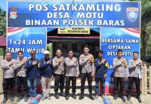Desa Motu Binaan Polsek Baras Polres Pasangkayu Raih Juara 1 Lomba Satkamling Tingkat Polda Sulbar