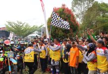 Kapolres Pasangkayu Lepas Ratusan Raider One Day Trail Adventure HUT Bhayangkara Ke 77