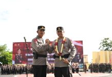 Upacara Welcome And Farewell Parade Kapolda Sulbar