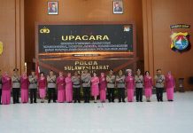 Kapolda Sulbar Pimpin Sertijab Empat Pejabat Utamanya