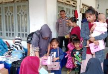 Peduli Stuntung Terhadap Balita, Bhabinkamtibmas Lakukan Pendampingan Kegiatan Posyandu.