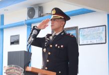 Wakapolres Pimpin Upacara Bendera Dalam Rangka HUT Kemerdekaan Republik Indonesia ke 78
