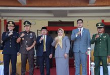 Wakapolres beserta PJU Hadiri Upacara Peringatan Hari Kesaktian Pancasila di Halaman Kantor Bupati Pasangkayu