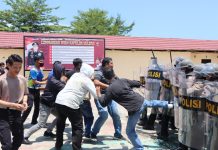 Kesiapan Pengamanan Pemilu Serentak 2024: Latihan Simulasi Sispam Kota dan Penanganan Aksi Unras oleh Polres Pasangkayu