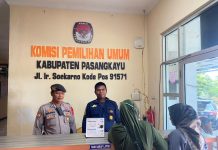 Satgas Preventif Ops Mantap Brata 2023-2024 Melakukan Patroli ke Kantor KPU Pasangkayu