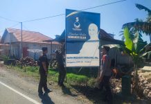 Polres Pasangkayu Lakukan Pengamanan Penertiban Alat Peraga Kampanye (APK) Guna Hindari Pelanggaran Pemilu Damai 2024