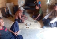 Bhabinkambitmas Polsek Baras Lakukan Problem Solving Permasalahan Dalam Rumah Tangga Warga Binaannya.