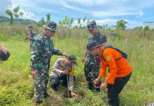 Wakili Kapolres, Kapolsek Pasangkayu Hadiri Aksi Penanaman Pohon Dalam Rangka Hari Juang TNI AD