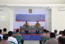 Kapolres Pasangkayu Pimpin Lat Pra Ops Lilin Marano Tahun 2023