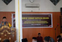 Kapolda Sulbar Gelar Jumat Curhat di Masjid Nurul Anhar Mamuju