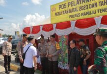 Pastikan Pengamanan Nataru Berjalan Lancar, Kapolda Sulbar Cek Kesiapan Operasi Lilin Marano 2023 di Mamuju Tengah