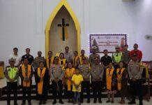 Kapolres Pasangkayu Cek Kesiapan Pengamanan Ibadah Gereja di Malam Natal