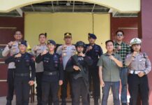 Kapolres Pasangkayu Kunjungi Personel Sat Brimob Polda Sulbar Yang BKO Ke Polres Pasangkayu Dalam Rangka Tahapan Pemilu