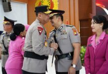 Kapolda Sulbar Pimpin Sertijab Irwasda dan Karo SDM
