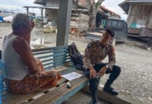 Bhabinkamtibmas Himbau Warga Hindari Berita Hoax Jelang Pemilu 2024