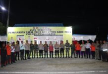 Tim Pamatwil Polda Sulbar Laksanakan Cek Pos Terpadu Bundaran Smart Dalam Rangka Ops Lilin Marano 2023 Polres Pasangkayu