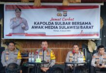 Curhat Bersama Wartawan, Kapolda Sulbar Sampaikan Harapannya Dalam Menjaga Kamtibmas yang Kondusif