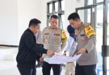Pamatwil OMB Polda Sulbar Pantau Gudang Logistik dan Penyortiran Kertas Surat Suara di KPU Kab. Pasangkayu