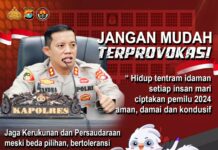 Jelang pemilu, Kapolres Pasangkayu imbau warga tidak Mudah terprovokasi